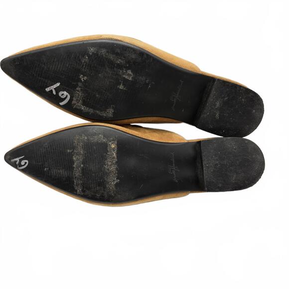 7 For All Mankind Pointed-Toe Mules Slip-On Loafers Tan Women's US Size 5 - Picture 6 of 9